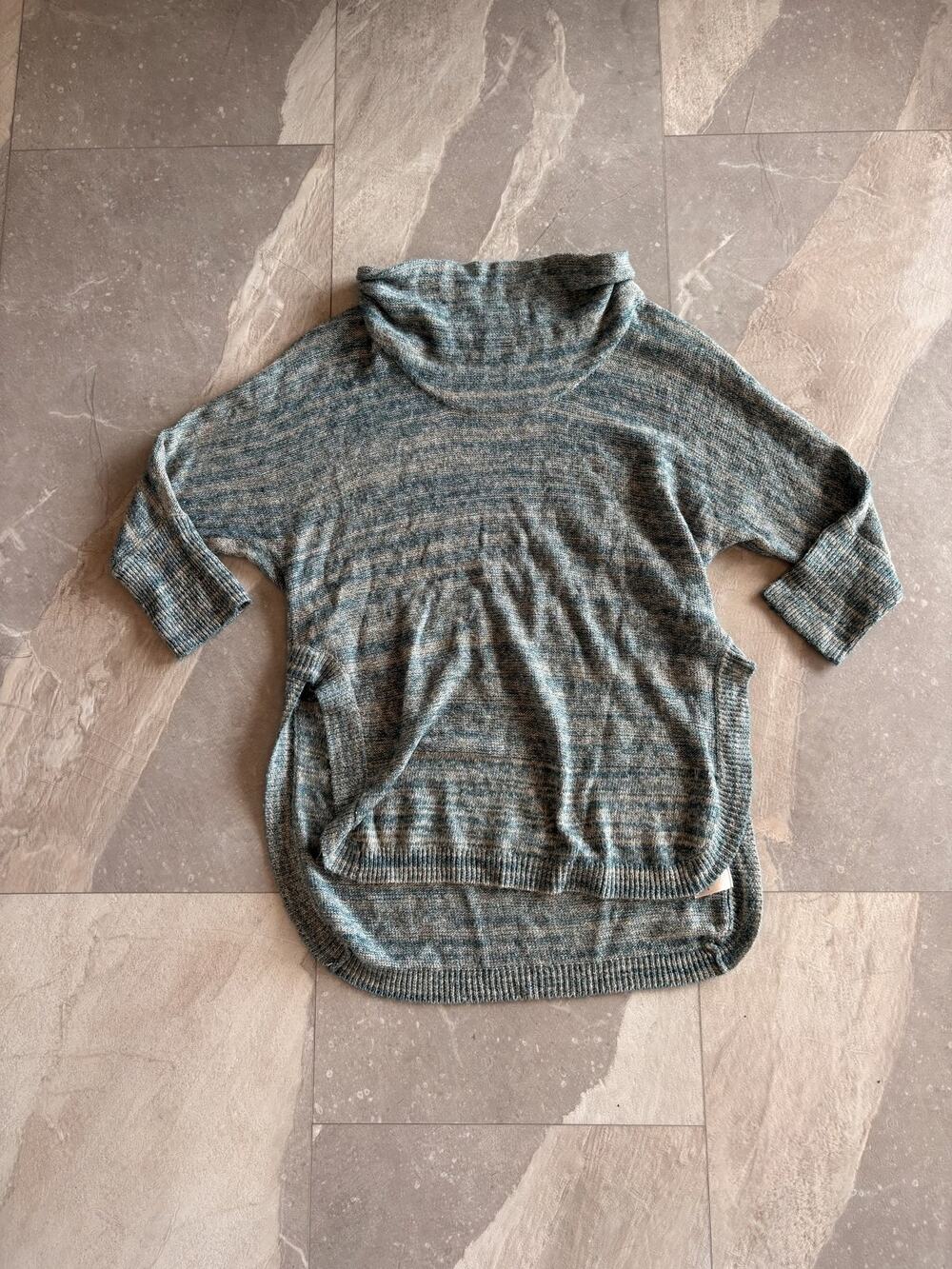 Field Flower Slouchy Marled Knit Turtleneck Sweater Size S